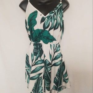 Tropical Sleeveless Romper Size 1XL
